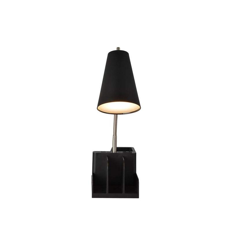 Organizer Task Lamp Black (Includes LED Light Bulb) - Room Essentials