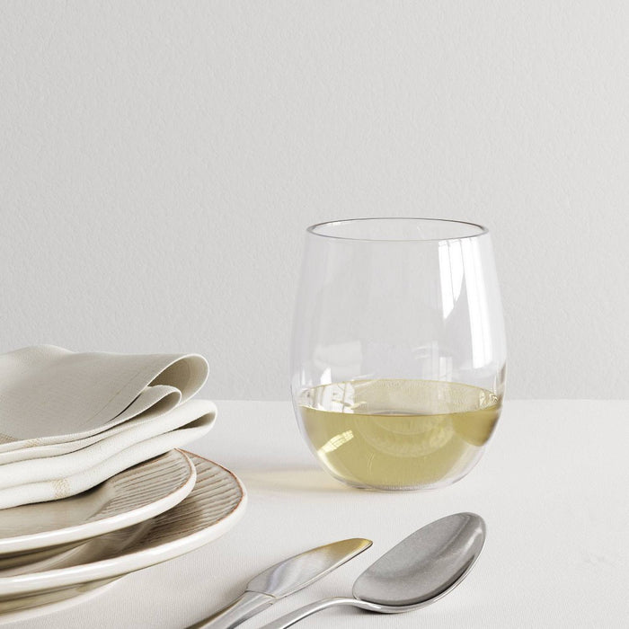 14oz Plastic Stemless Wine Glass - Threshold