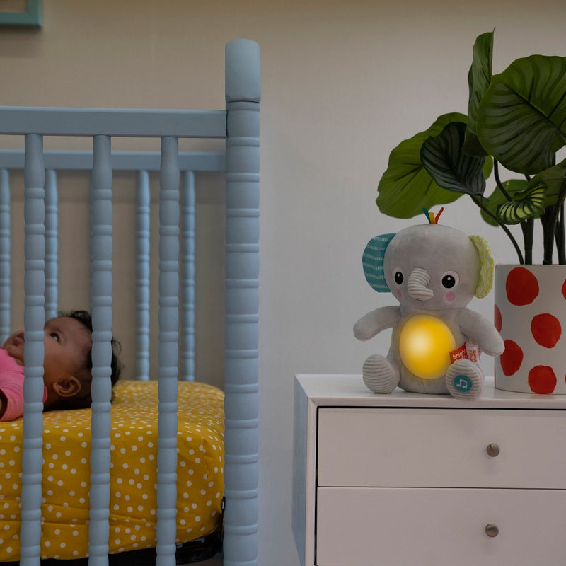 Bright Starts Hug-a-Bye Baby Elephant Stuffed Animal & Soft Toy Soother