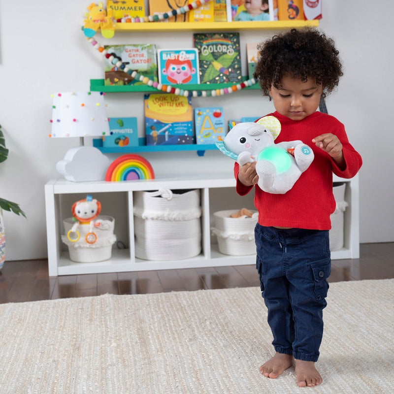 Bright Starts Hug-a-Bye Baby Elephant Stuffed Animal & Soft Toy Soother