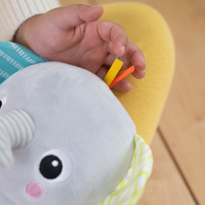 Bright Starts Hug-a-Bye Baby Elephant Stuffed Animal & Soft Toy Soother