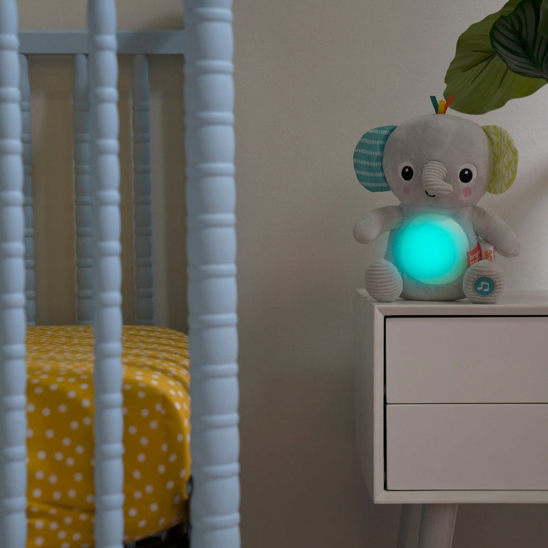 Bright Starts Hug-a-Bye Baby Elephant Stuffed Animal & Soft Toy Soother