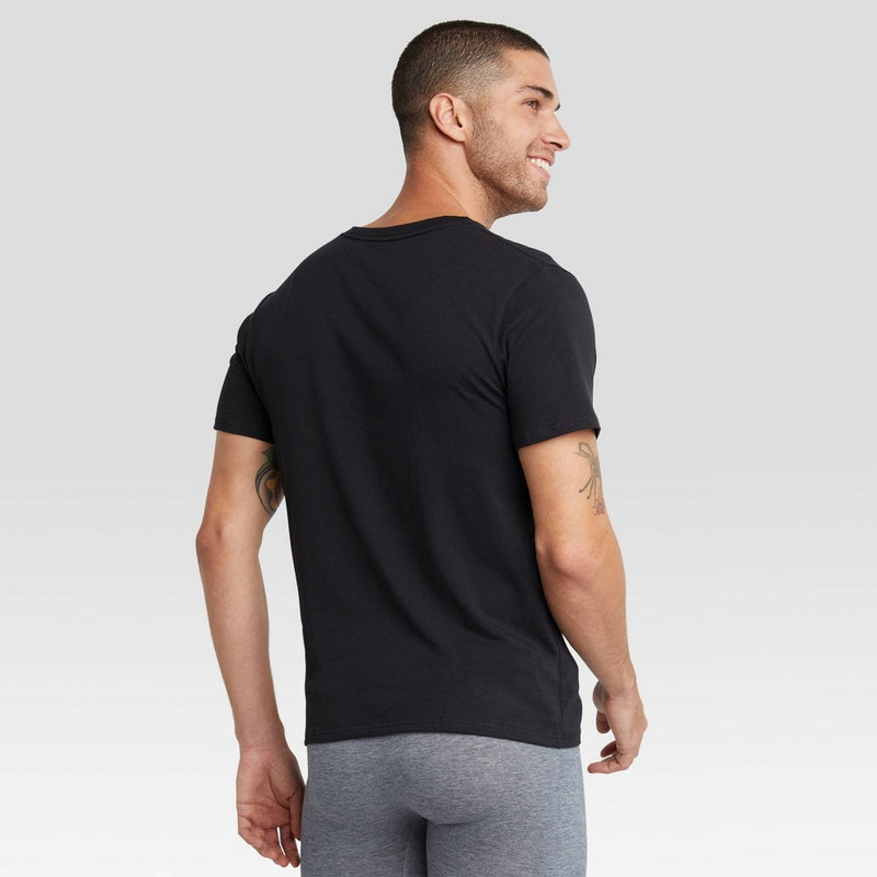 Hanes Premium Black Label Men's V-Neck Undershirt 3pk - S