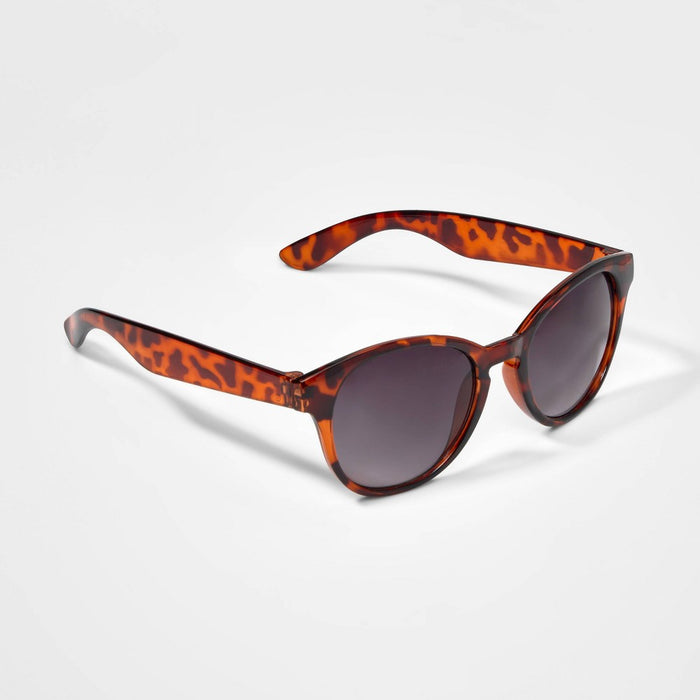 Girls' Tort Cateye Round Sunglasses - art class Brown