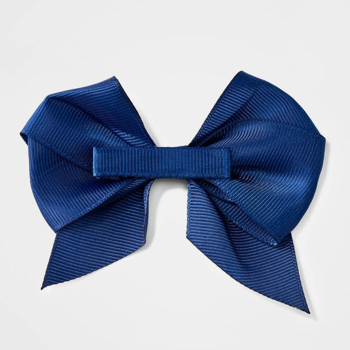 Girls' Bow Hair Clip - Cat & Jack Navy Blue