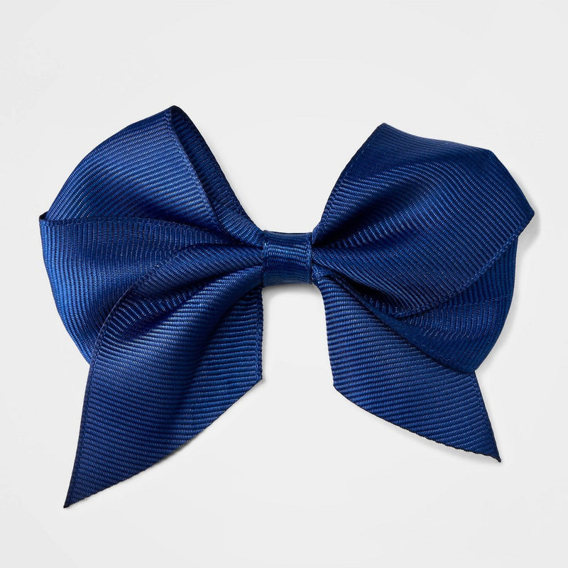Girls' Bow Hair Clip - Cat & Jack Navy Blue