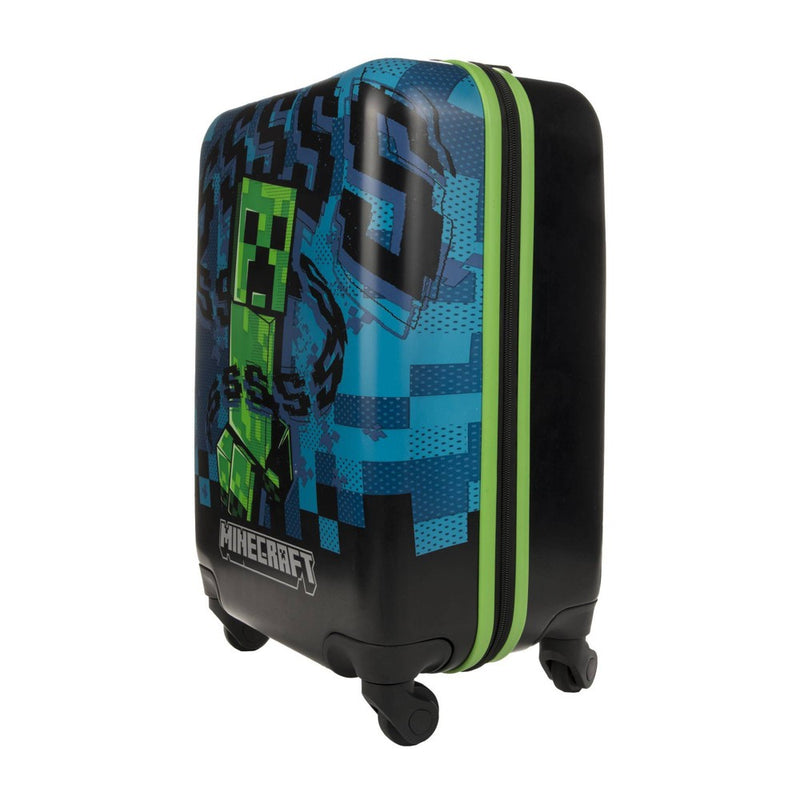 Minecraft Creeper Kids' Hardside Carry On Suitcase - Black