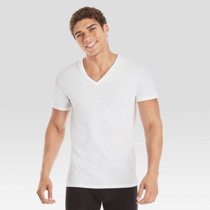 Hanes Men's 3pk Comfort Fit V-Neck T-Shirt - White S