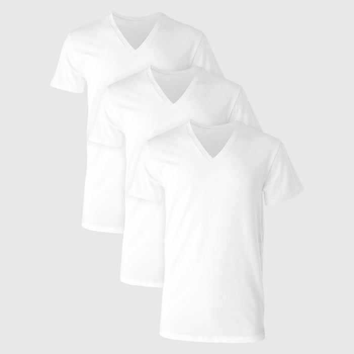 Hanes Men's 3pk Comfort Fit V-Neck T-Shirt - White S