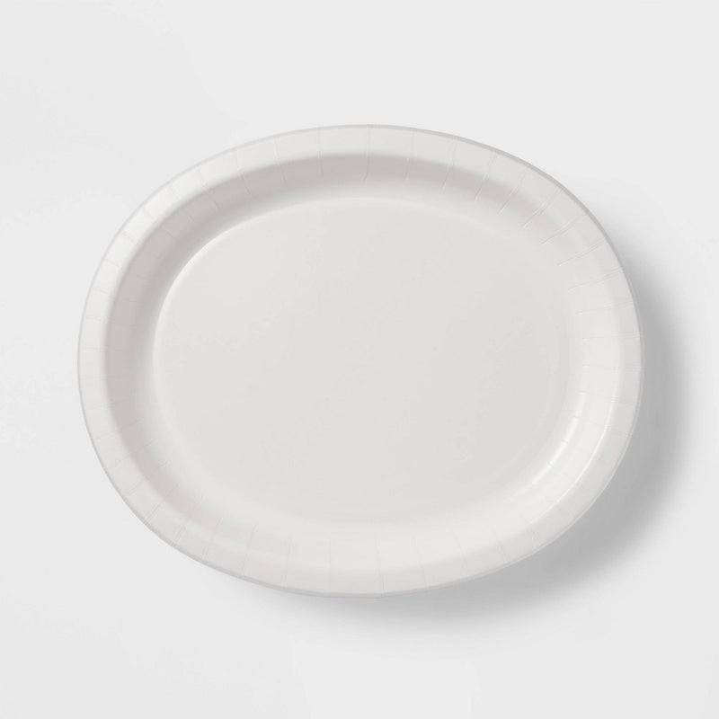 10ct Buffet Plates White - Spritz