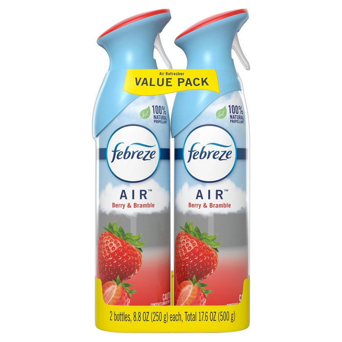 Febreze Air Effects Odor-Fighting Air Freshener - Berry & Bramble - 8.8oz/2pk