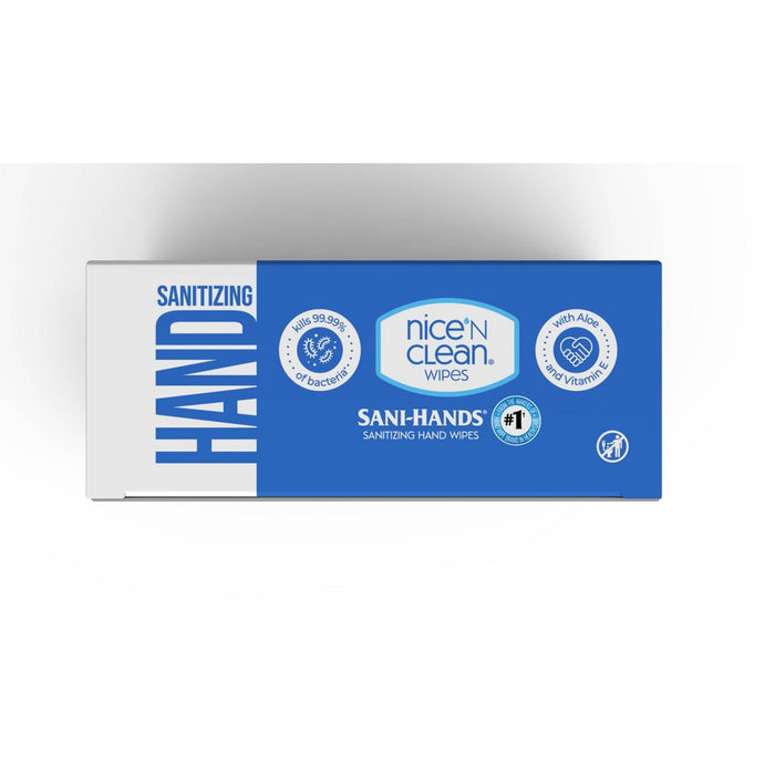 Nice 'N Clean Sanitizing Individual Hand Wipes 70% Alcohol - Unscented - 24pk074887734808