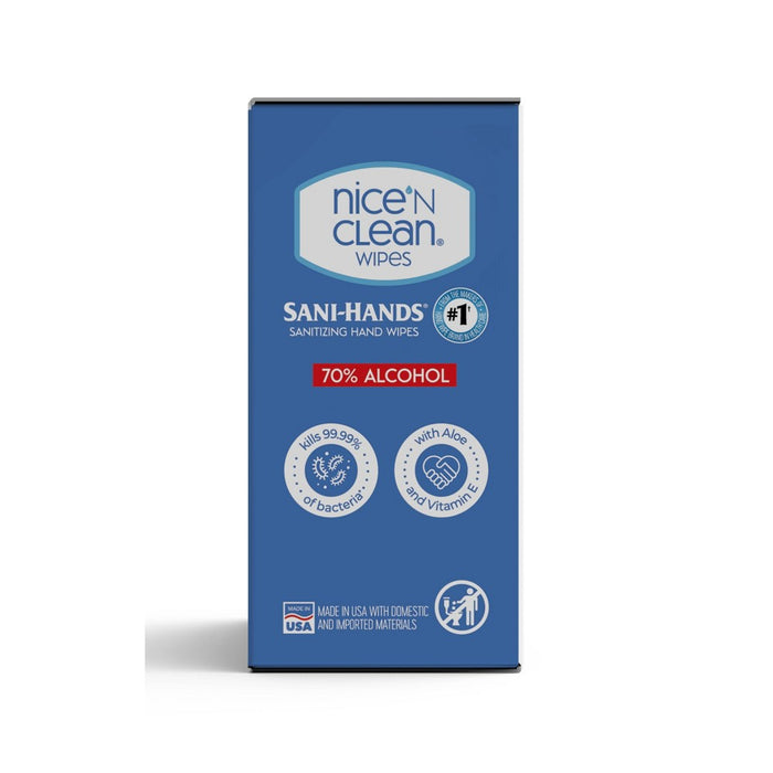 Nice 'N Clean Sanitizing Individual Hand Wipes 70% Alcohol - Unscented - 24pk074887734808