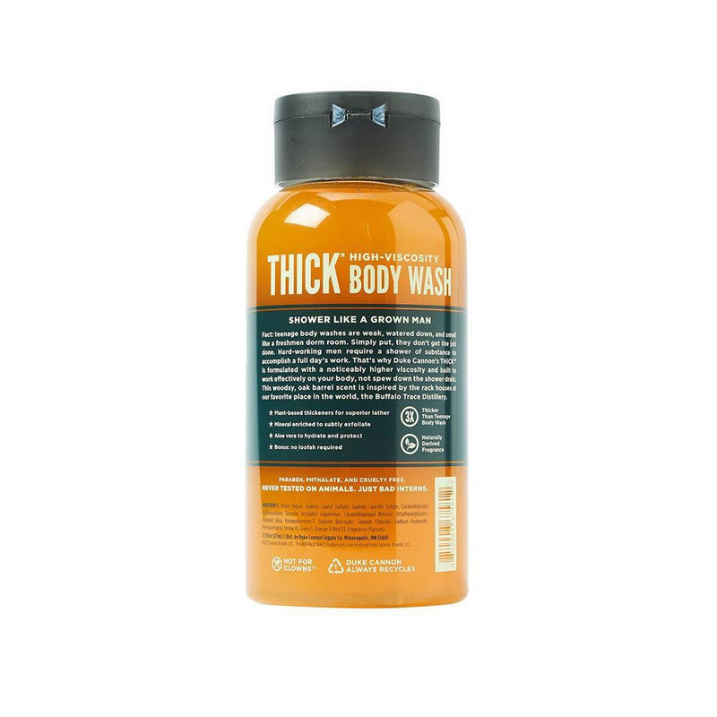Duke Cannon THICK High-Viscosity Body Wash - Bourbon Oak Barrel - Body Wash for Men - 17.5 fl. oz