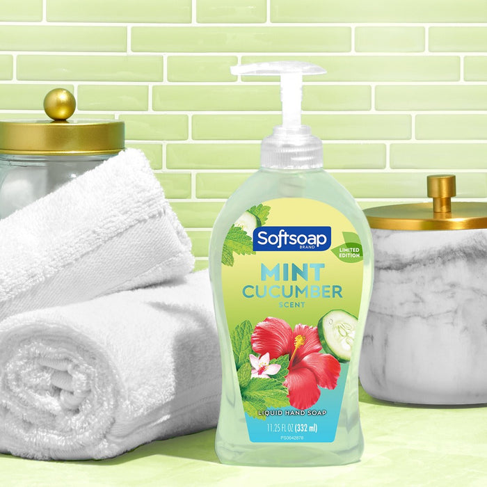 Softsoap Limited Edition Handwash Pump - Mint/Cucumber - Floral Scent - 11.25 fl oz