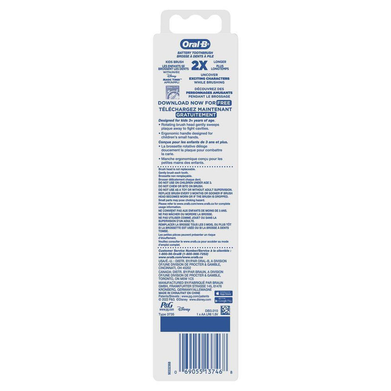 Oral-B Kids' Battery Toothbrush featuring Disney's Encanto - Soft Bristles - for Kids 3+