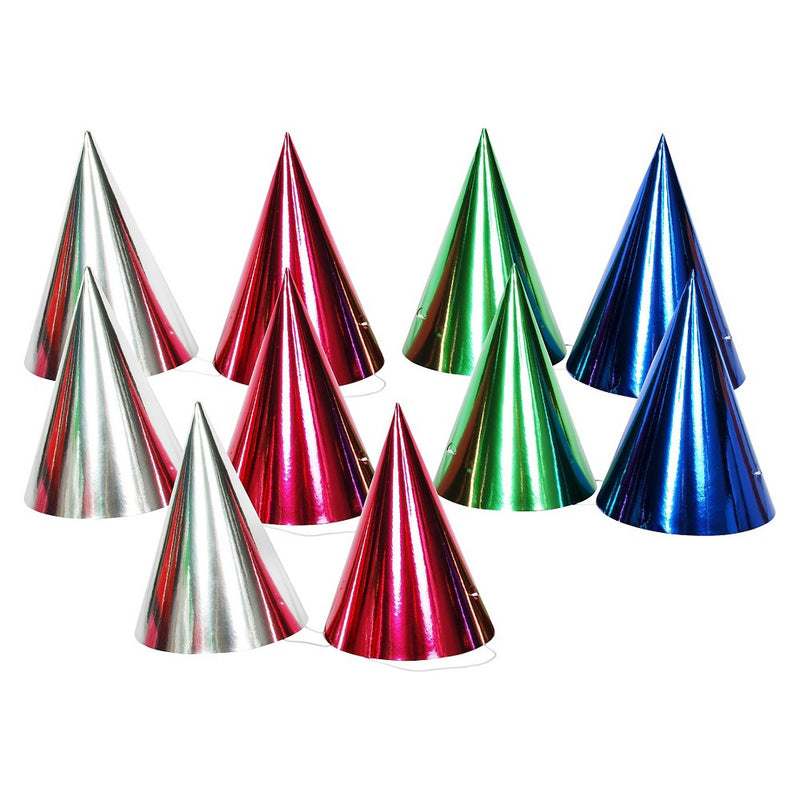10ct Metallic Party Hat - Spritz