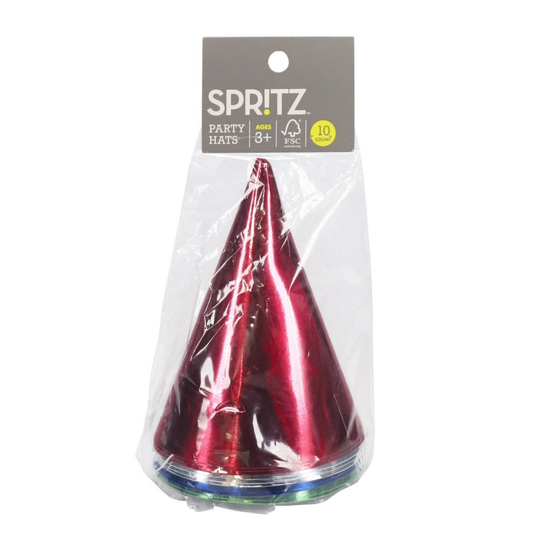 10ct Metallic Party Hat - Spritz