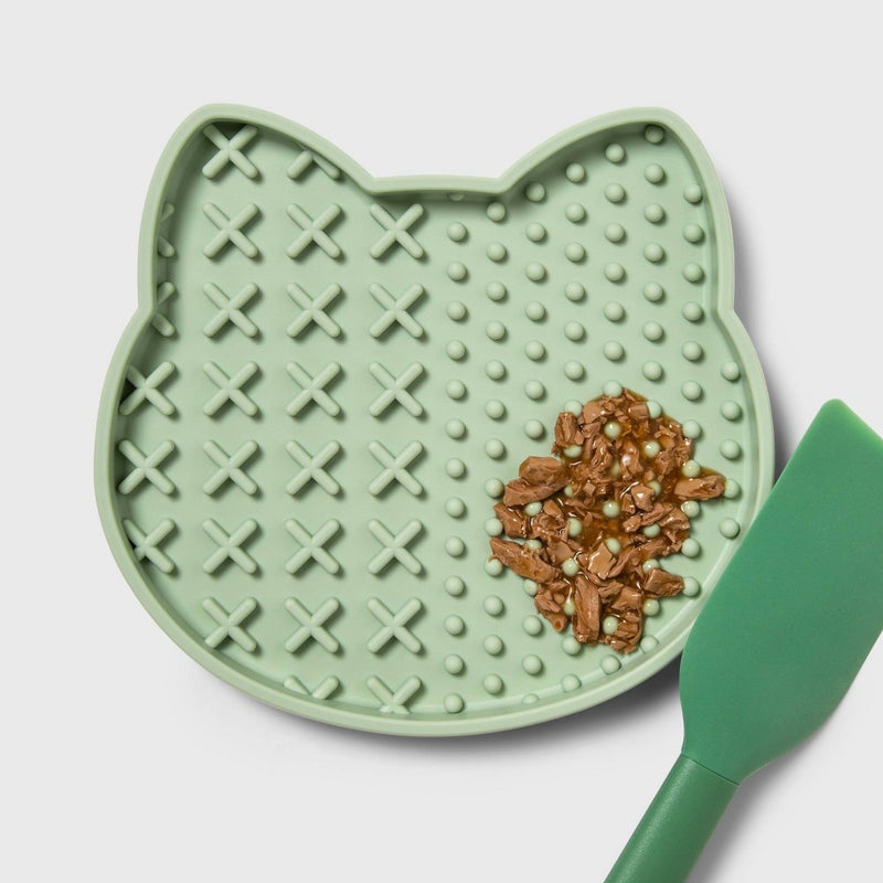 Cat Feeding Lick Mat - Light Green - Boots & Barkley