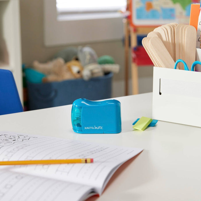 X-ACTO Buzz Battery Powered Pencil Sharpener Blue