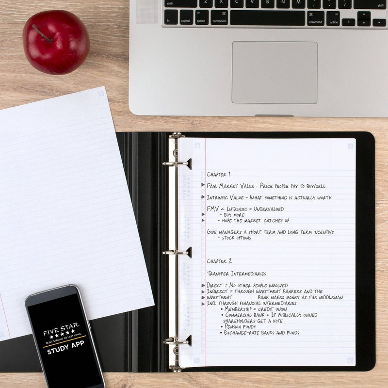Five Star 80ct College Ruled Reinforced Filler Paper2