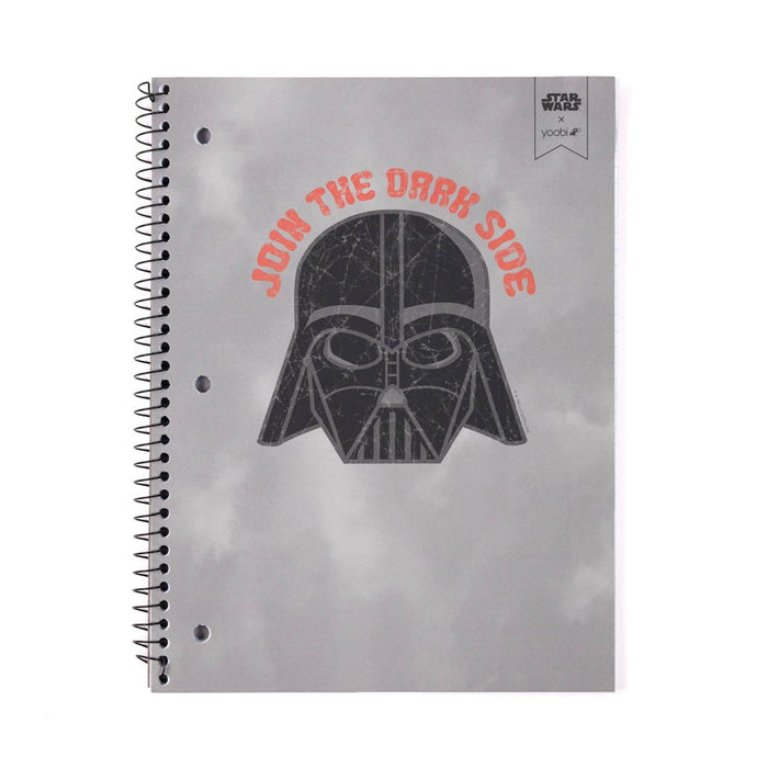 100 Sheets College Ruled 1 Subject Notebook 8.25"x10.5" Darth Vader - Yoobi