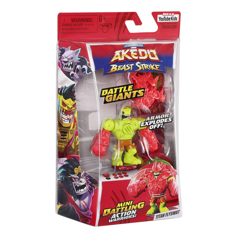 Legends of Akedo Beast Strike Battle Giants Titan Flyswat Action Figure
