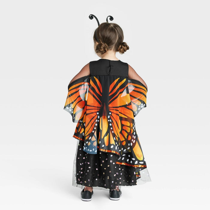 Toddler Monarch Butterfly Halloween Costume Dress with Headpiece 2-3T - Hyde & EEK! Boutique