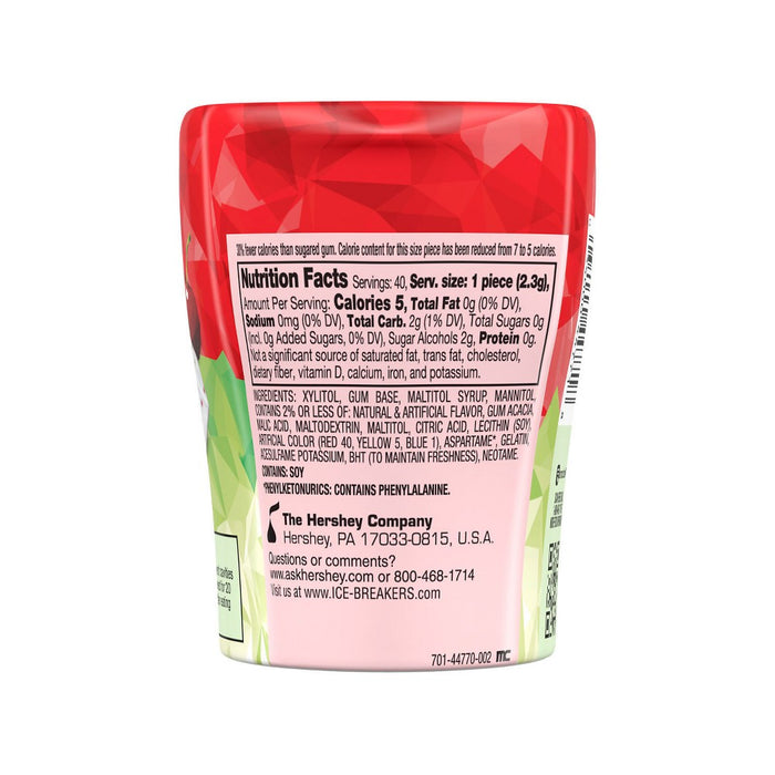 Ice Breakers Ice Cubes Cherry Limeade Bottle Pack Gum - 3.24oz