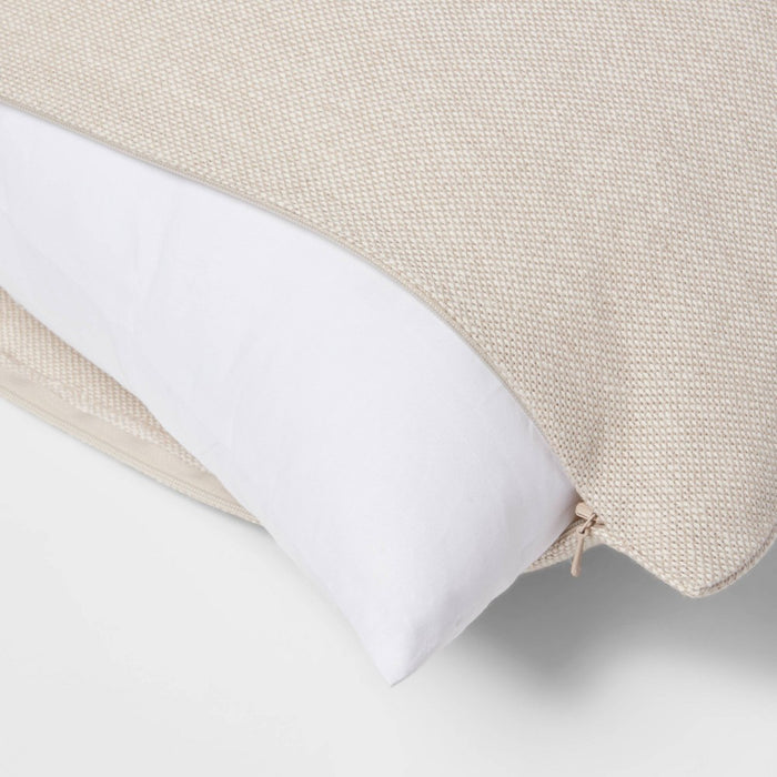 20"x20" Feather Filled Square Throw Pillow Insert White - Threshold