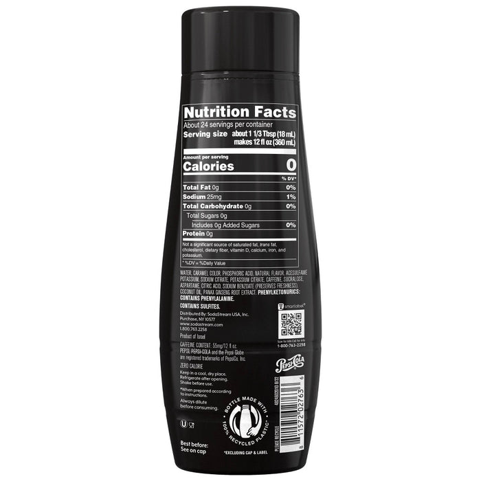SodaStream Pepsi Zero Soda Mix - 440ml