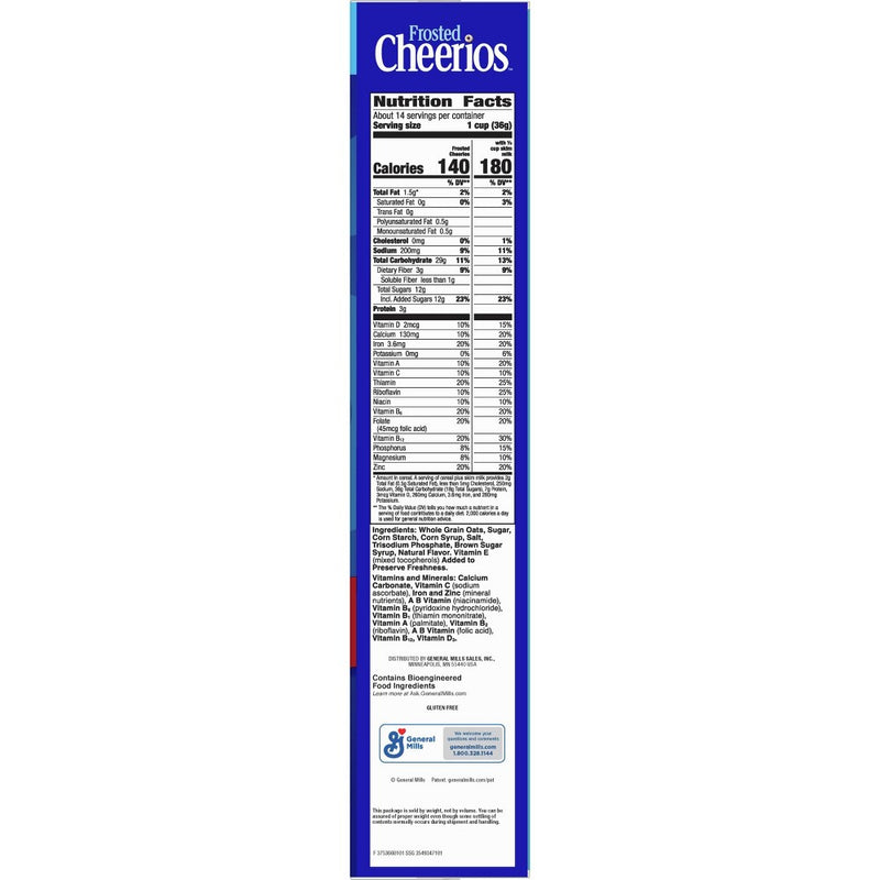 General Mills Family Size Frosted Cheerios Cereal - 18.4oz