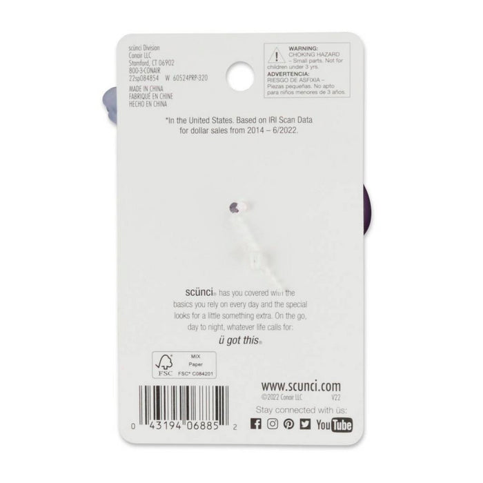 scunci Gradient Loop Claw Hair Clip - Purple