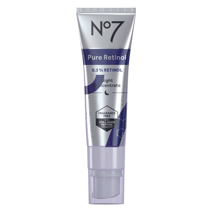 No7 Night Concentrate Facial Treatment - 0.3% Pure Retinol - 1 fl oz