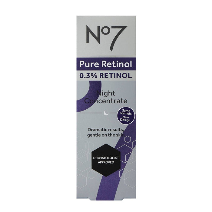 No7 Night Concentrate Facial Treatment - 0.3% Pure Retinol - 1 fl oz