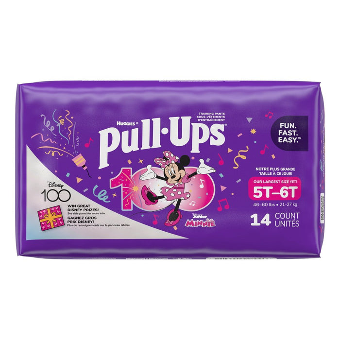 Pull-Ups Girls' Learning Designs Disposable Training Pants Giga Pack - Size 5T-6T - 14ct