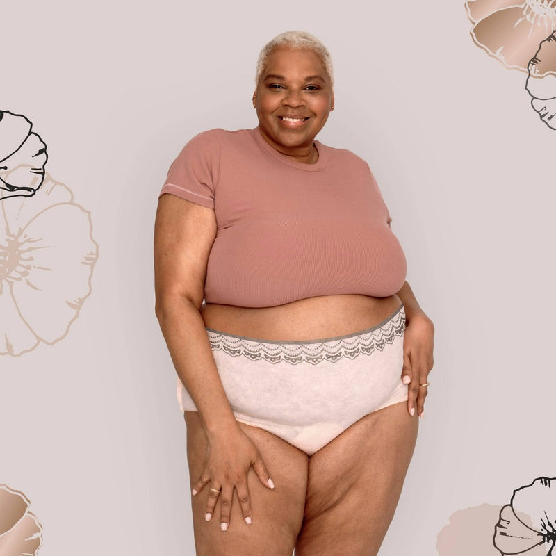 Always Discreet Boutique Maximum Protection Adult Incontinence Underwear for Women - Peach - S/M - 12ct