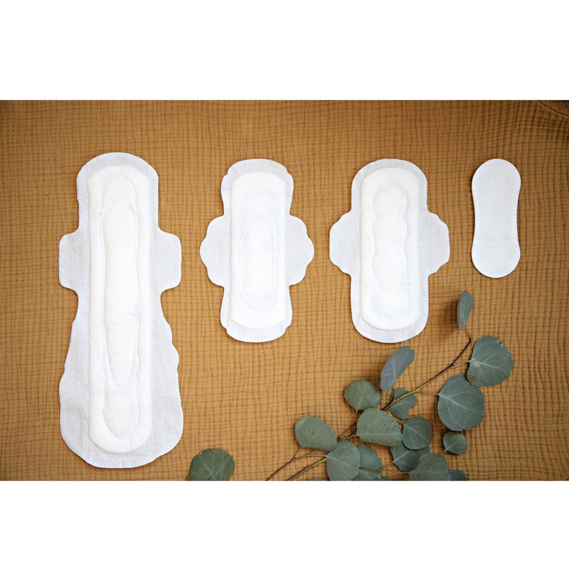 L . Organic Cotton Topsheet Ultra Thin Extra Coverage Panty Liners - 80ct
