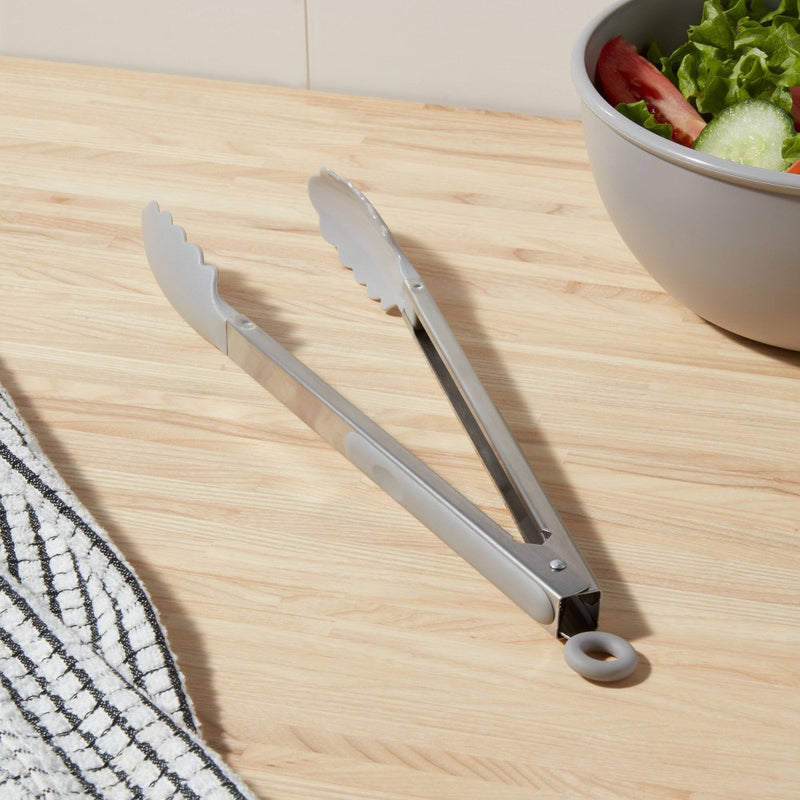 Stainless Steel Kitchen Tongs Gray - Room Essentials3