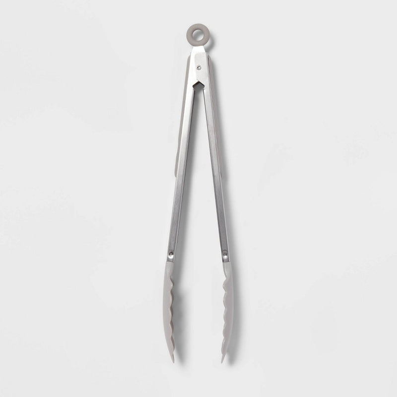 Stainless Steel Kitchen Tongs Gray - Room Essentials3