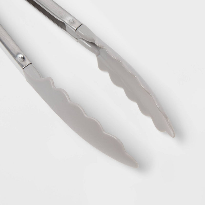 Stainless Steel Kitchen Tongs Gray - Room Essentials3