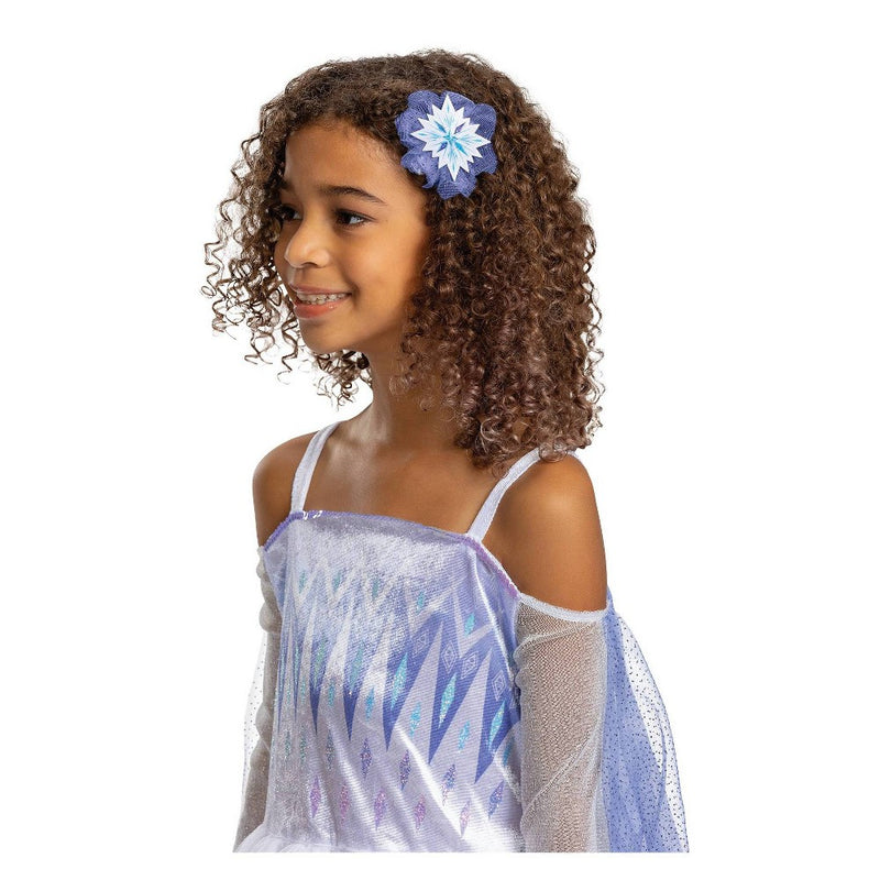 Kids' Disney Frozen Elsa Deluxe Light Up Halloween Costume Dress with Headpiece M (7-8)