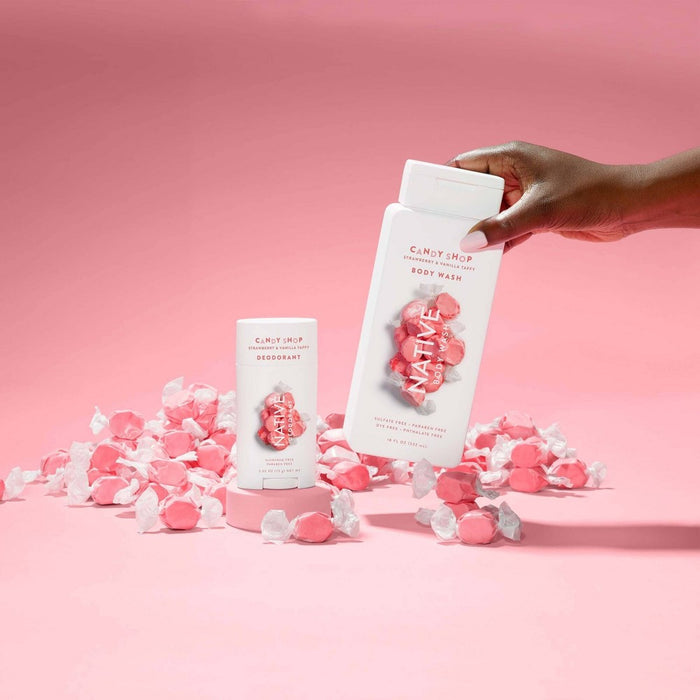 Native Limited Edition Strawberry & Vanilla Taffy Body Wash - 18 fl oz