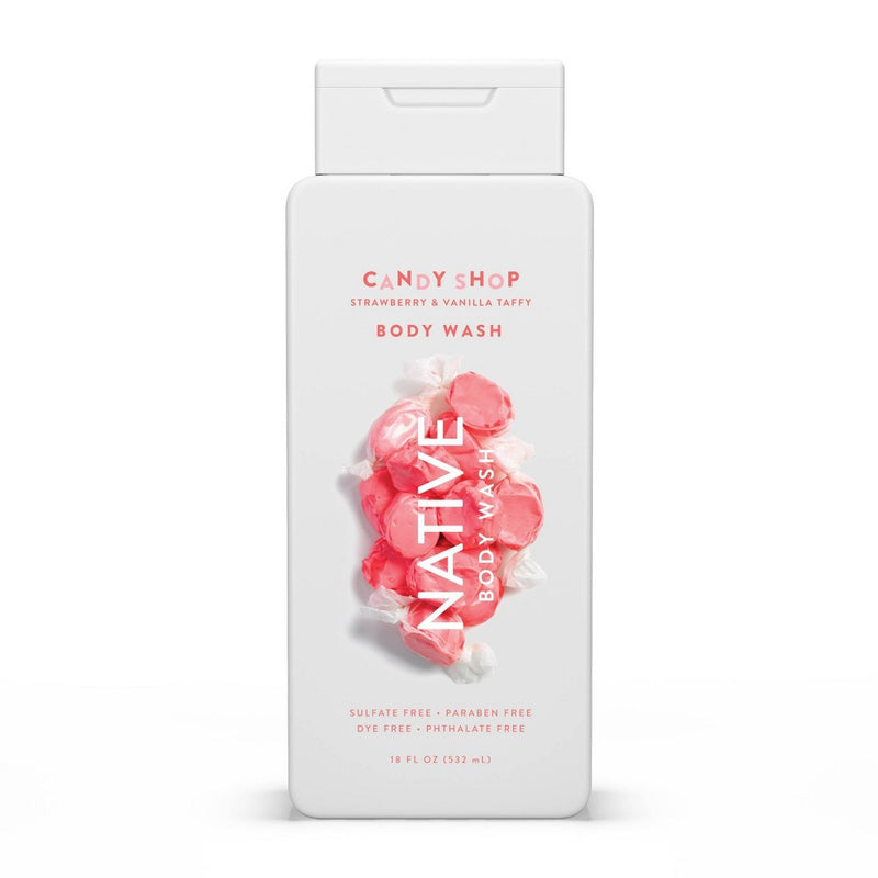 Native Limited Edition Strawberry & Vanilla Taffy Body Wash - 18 fl oz