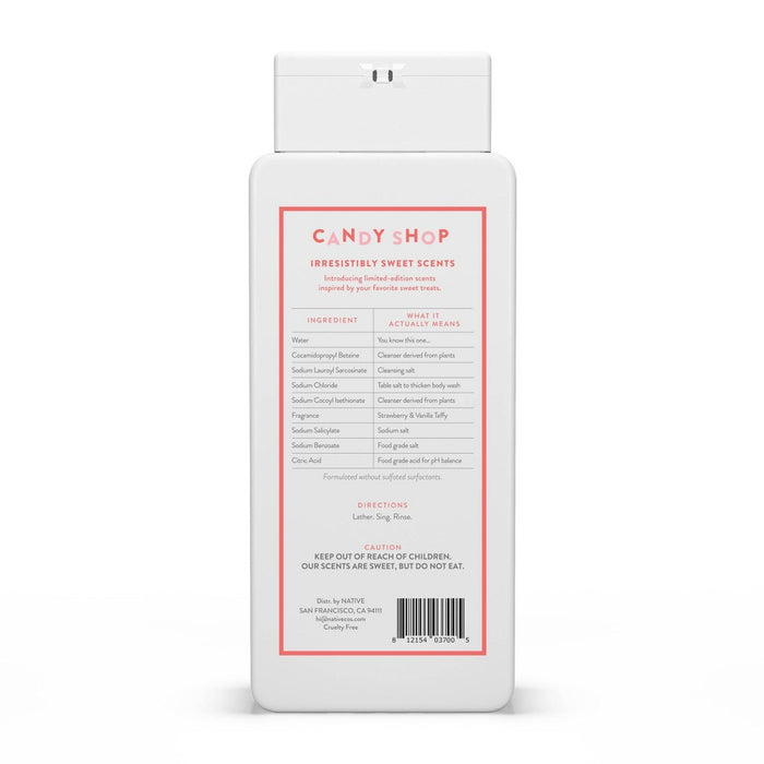 Native Limited Edition Strawberry & Vanilla Taffy Body Wash - 18 fl oz