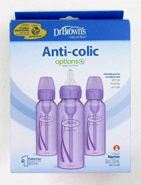 Dr. Brown's Options Baby Bottle - Purple - 3pk