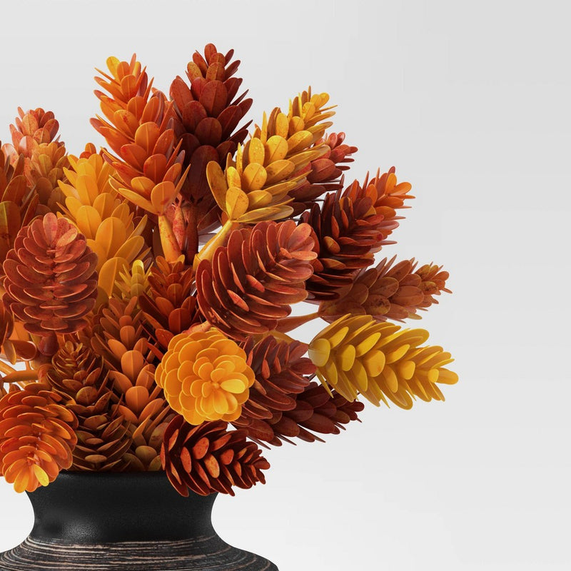 Small Hops Arrangement in Ceramic Pot Black - Threshold