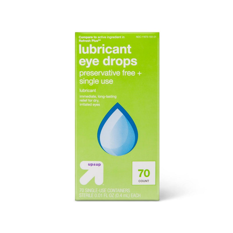 Lubricant Single Use Eye Drops - 70ct - up & up