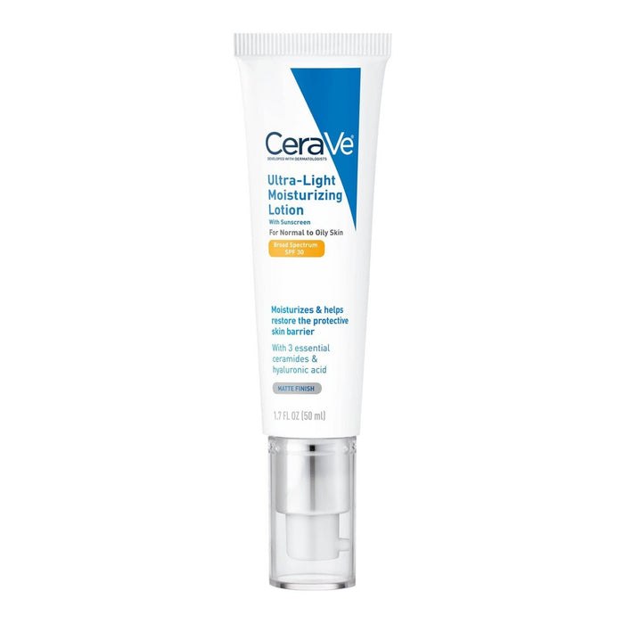 CeraVe Ultra-Light Face Lotion Moisturizer with Sunscreen-SPF 30-1.7oz EXP: 10/25