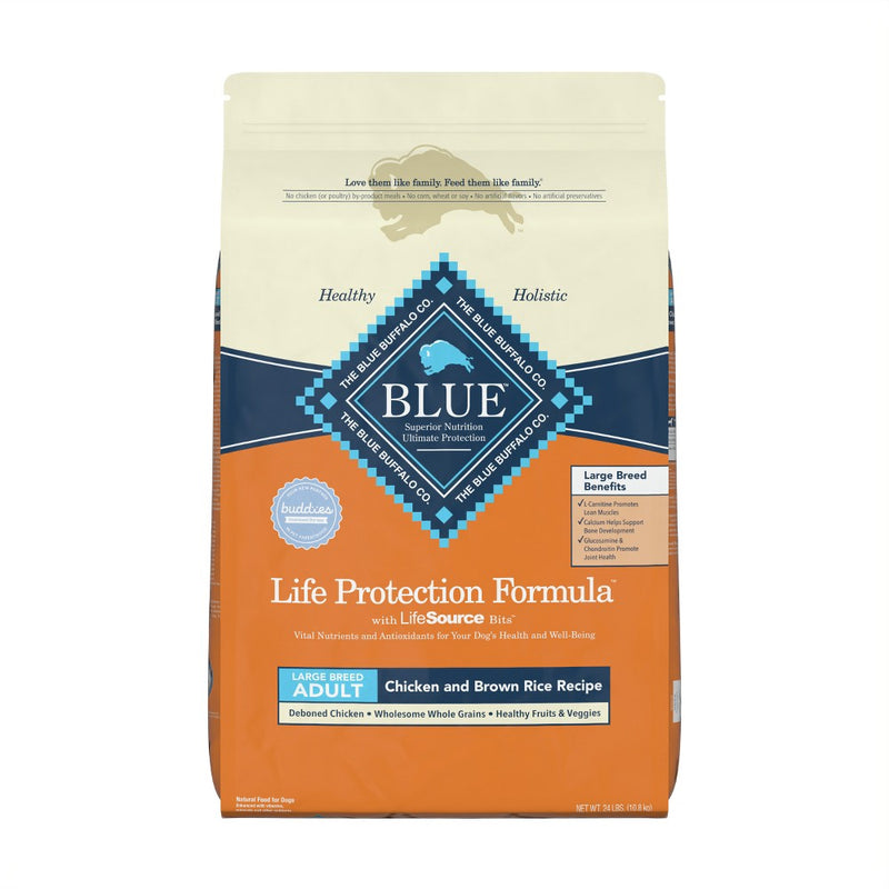 Blue Buffalo Life Protection Formula Natural Adult Large Breed Dry Dog Food with Chicken and Brown Rice - 24lbs (LOCAL PICKUP ONLY)